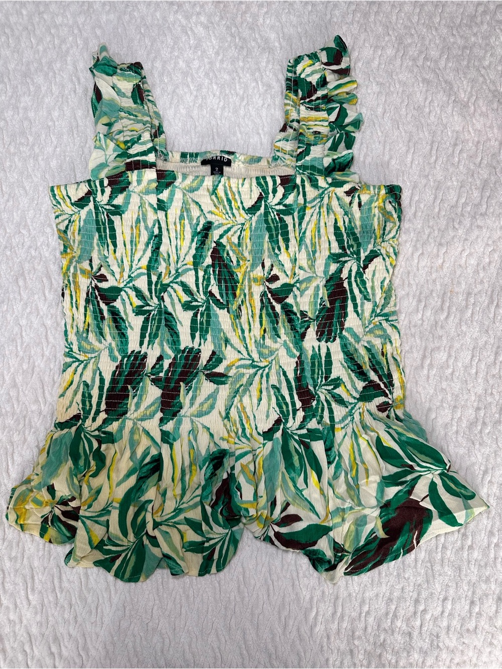 Torrid peplum tank top